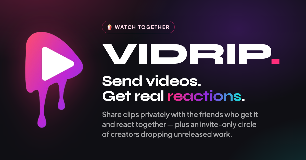 Sick of the basic "lol"? Show them your LOL FACE - Vidrip logo